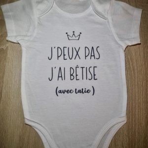 Body bébé personnalisé