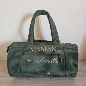 Sac de voyage personnalisé – velours côtelé